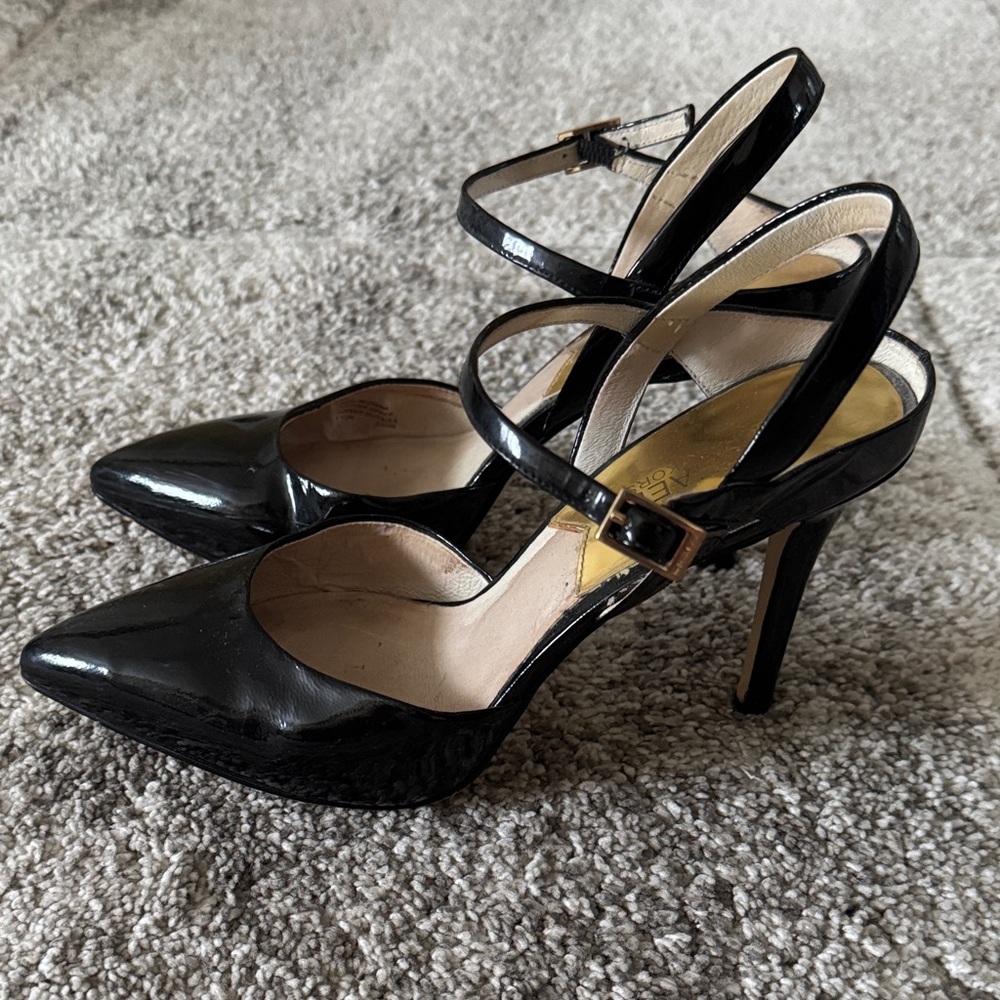 Michael Kors Black Patent Heels